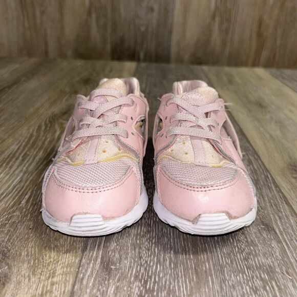 Nike Huarache Run Toddler Youth US Size 10C Prism Pink 859592-600 Sneaker Shoes - Picture 3 of 11